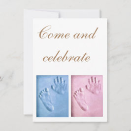 Tarjeta plana de anuncio de bebé para vacaciones