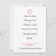 Tarjeta plana de anuncio de fecha de boda