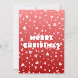 Tarjeta plana de árbol de Navidad