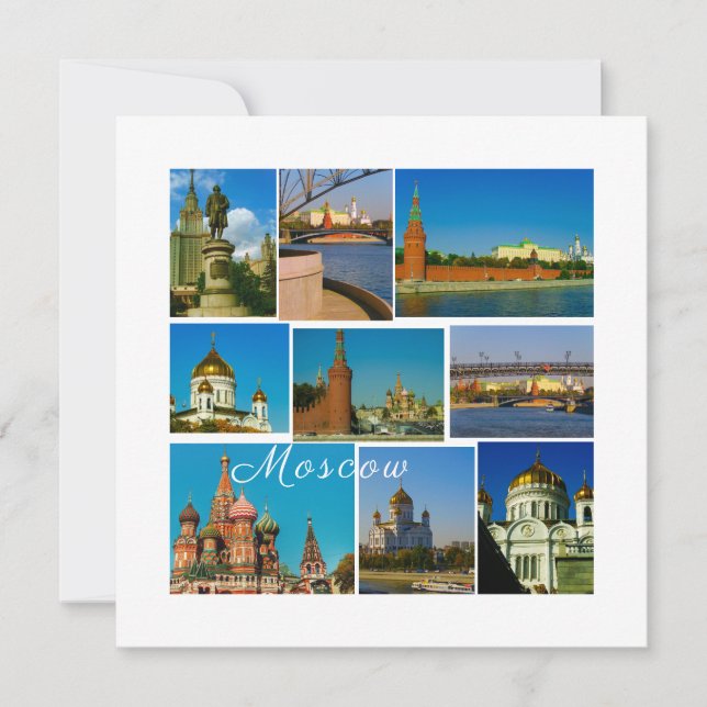 Tarjeta plana de arquitectura Moskva del Kremlin d (Anverso)