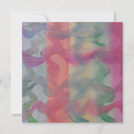 Tarjeta plana de arte abstracta Pastel