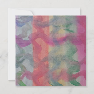Tarjeta plana de arte abstracta Pastel