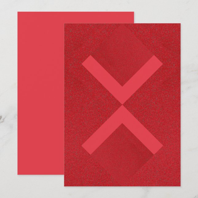 Tarjeta plana de aviso de fecha (Anverso / Reverso)