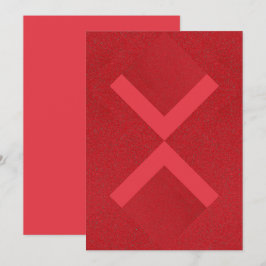 Tarjeta plana de aviso de fecha