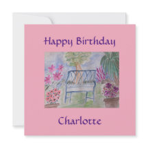 Tarjeta plana de banco de verano