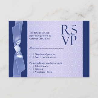 Tarjeta plana de Boda judía RSVP (con comida)