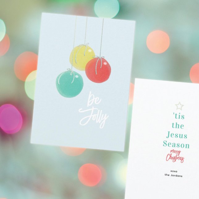 Tarjeta plana de bolas para Navidades espumosos (Subido por el creador)