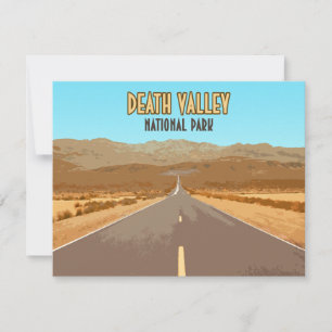 Tarjeta plana de California en el Parque Nacional 