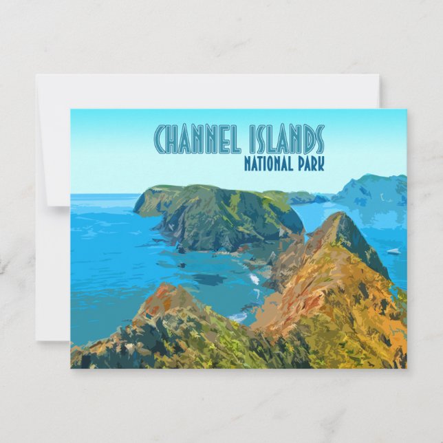 Tarjeta plana de California en el Parque Nacional  (Anverso)