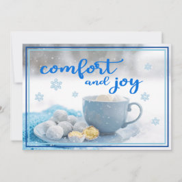 Tarjeta plana de confort y alegría