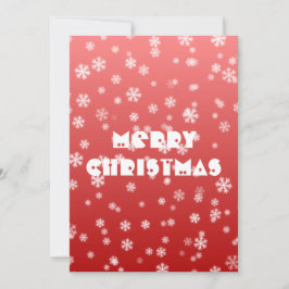 Tarjeta plana de copos de nieve para navidades