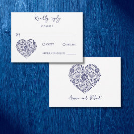 Tarjeta plana de corazón de Talavera