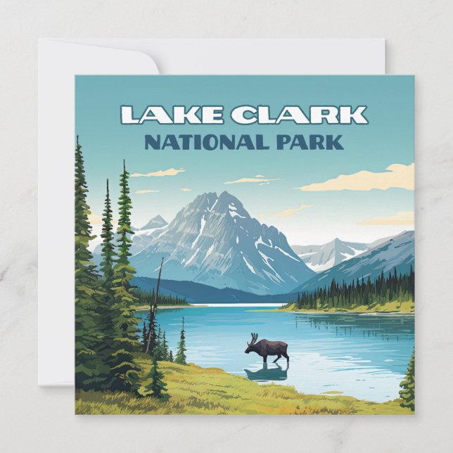Tarjeta plana de cosecha de alaska para el Parque  (Anverso)