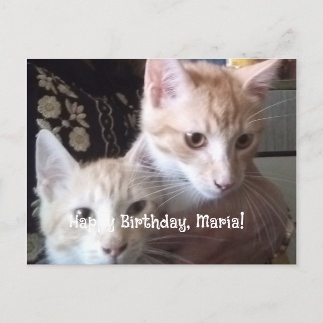 tarjeta plana de cumpleaños (Anverso)