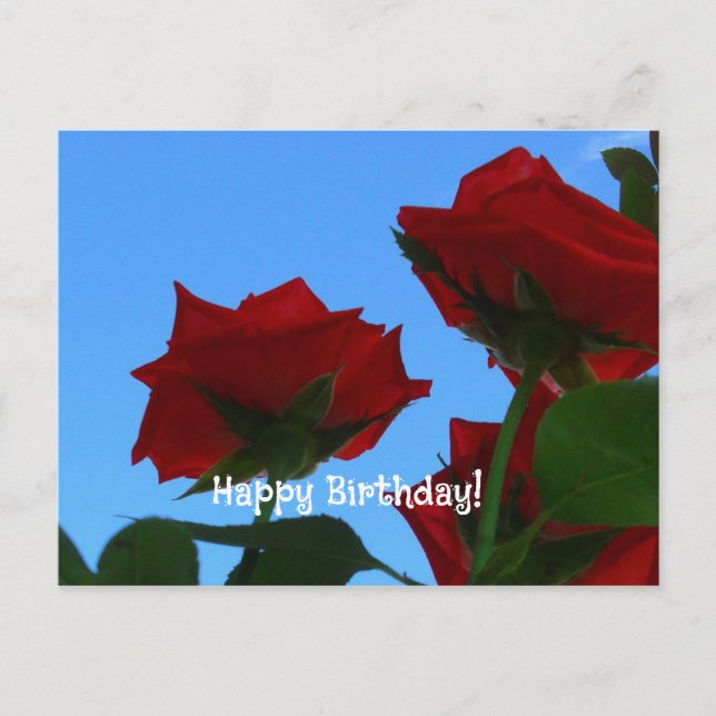 tarjeta plana de cumpleaños (Anverso)