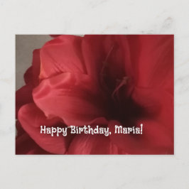 tarjeta plana de cumpleaños