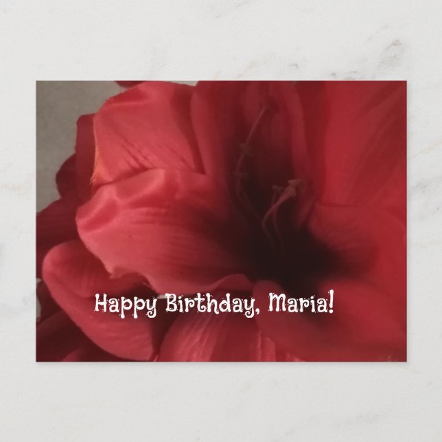 tarjeta plana de cumpleaños (Anverso)