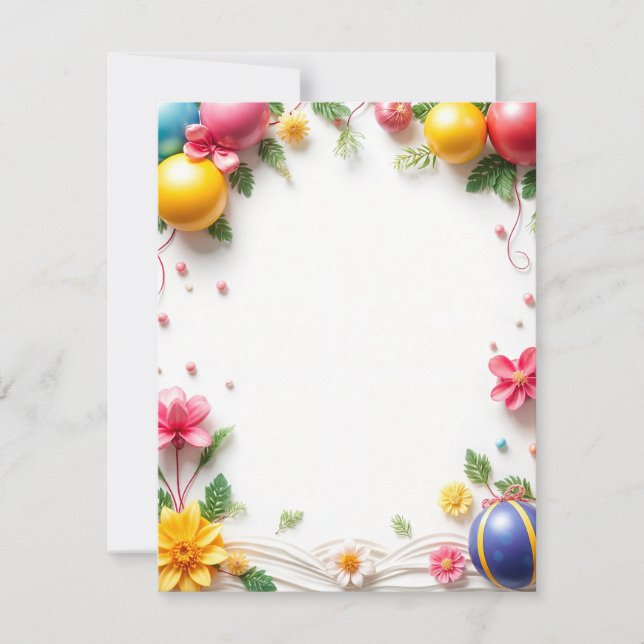 Tarjeta plana de cumpleaños (Anverso)