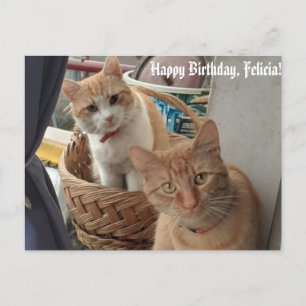 tarjeta plana de cumpleaños