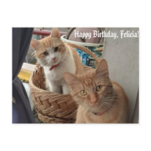 tarjeta plana de cumpleaños