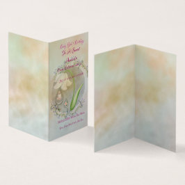 Tarjeta plana de cumpleaños Baby Girl 1