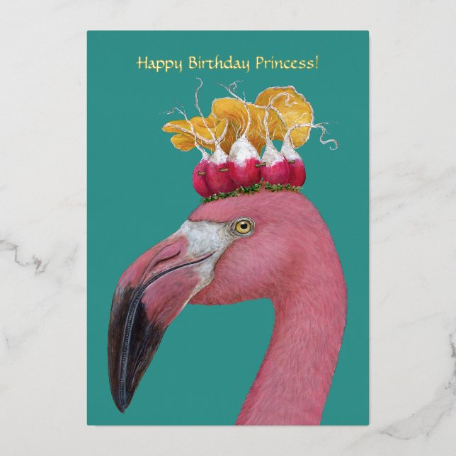 Tarjeta plana de cumpleaños de Felicity de 5" x 7" (Anverso)
