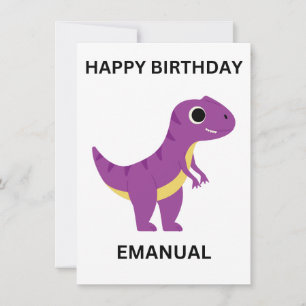 Tarjeta plana de cumpleaños feliz minimalista eleg