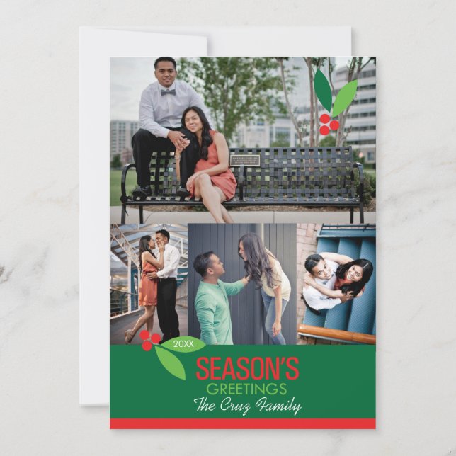 Tarjeta plana de diseño de hueco fotográfico 5x7 4 (Anverso)