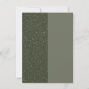 Tarjeta plana de diseño dividido: musgo verde y te