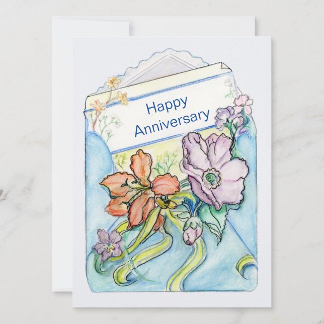 Tarjeta plana de entrega floral personalizada (Anverso)