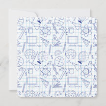 Tarjeta plana de esbozo de ciencia de elementos ed