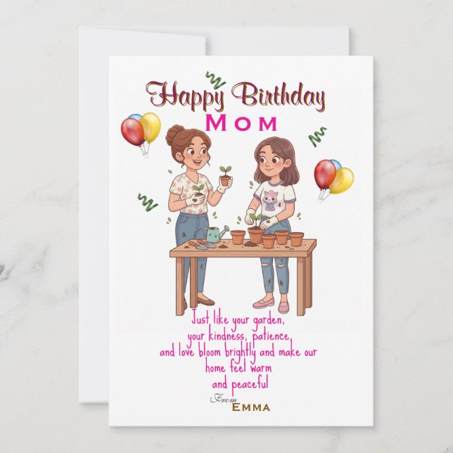 Tarjeta plana de felicitación (Anverso)