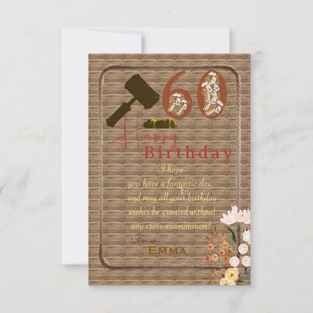 Tarjeta plana de felicitación (Anverso)