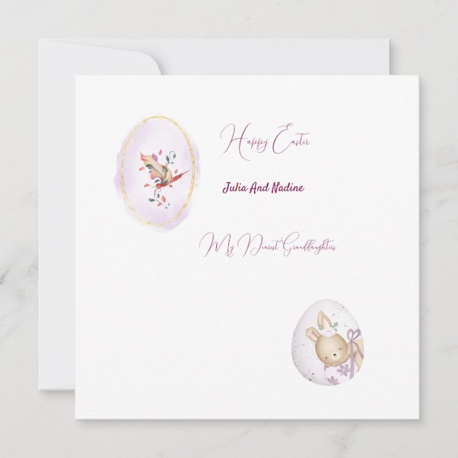 Tarjeta plana de felicitación (Anverso)