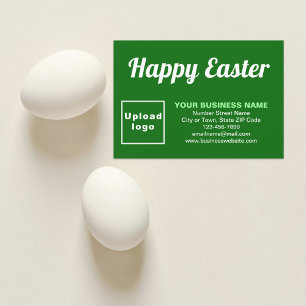 Tarjeta plana de felicitación de Pascua de negocio