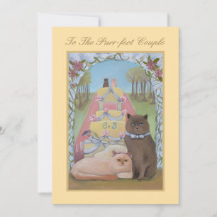 Tarjeta plana de felicitación del Boda del tema de