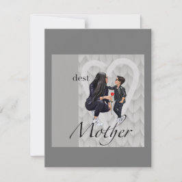 Tarjeta plana de felicitación ¡Feliz Día de la Mad