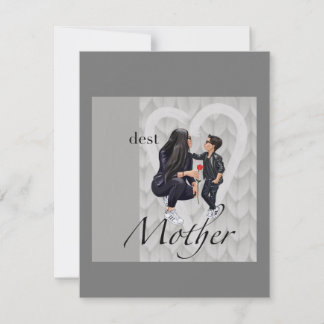 Tarjeta plana de felicitación Feliz Día de la Madr