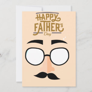 Tarjeta plana de felicitación por el Día del Padre