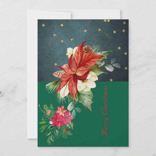 Tarjeta plana de fiestas  (Anverso)