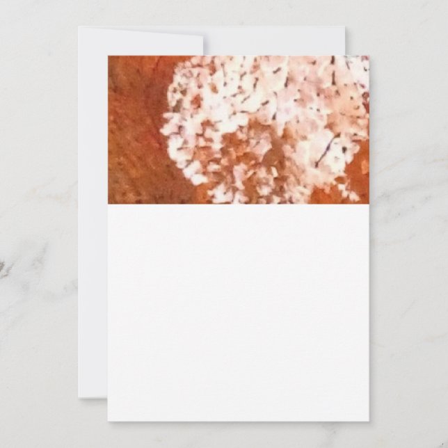 Tarjeta plana de flor de naranja (Anverso)