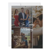 Tarjeta plana de foto de recuerdo personalizada –