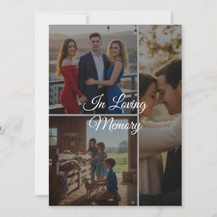 Tarjeta plana de foto de recuerdo personalizada – 