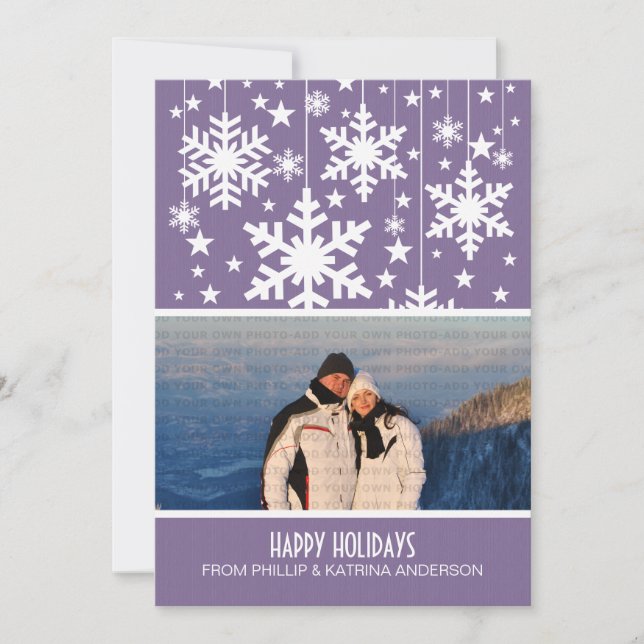Tarjeta plana de fotos de festividades de festivid (Anverso)