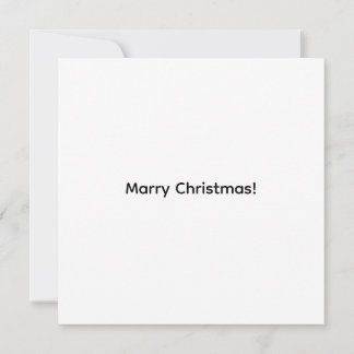 Tarjeta plana de gato de Navidad cálida
