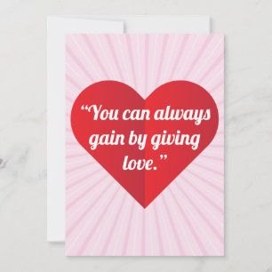 Tarjeta plana de guardar la fecha de amor del cora