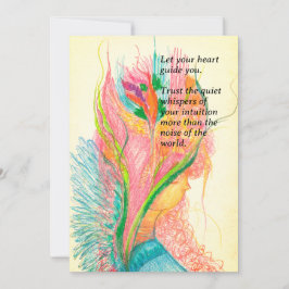 Tarjeta plana de hadas de flores de personalizable