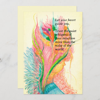 Tarjeta plana de hadas de flores de personalizable