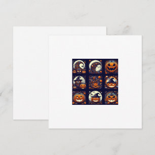 Tarjeta plana de Halloween