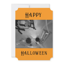 Tarjeta plana de Halloween